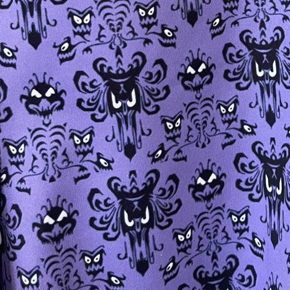 Disney Haunted Mansion wallpaperPatterned Women's Bike Shorts with Black Accents - Picture 4 of 8